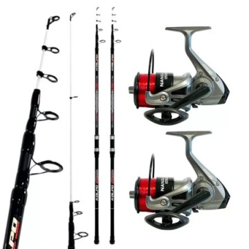 Kit Super Surfcasting 2 Lansete 4.20 m 2 Role cu Fir
