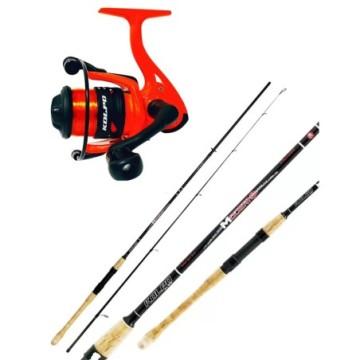 Kit combinat lansetă de spinning Kolpo + mulinetă cu fir