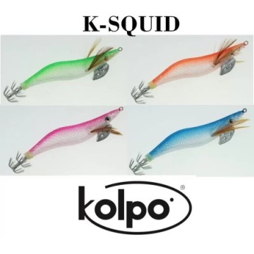 Jig de calamar din mătase cu efect reflectorizant K-squid Kolpo