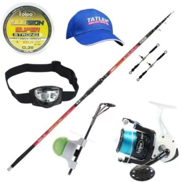 Kit complet de surfcasting pentru lansete, accesorii pentru mulinete, pălărie